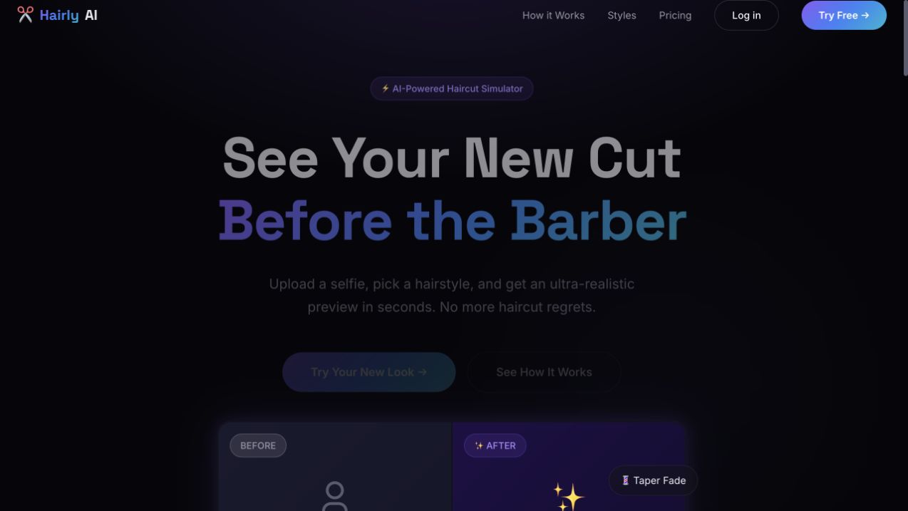 Aperçu du projet Hairly AI